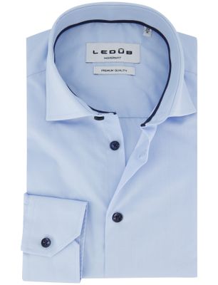 Ledub Ledub overhemd lichtblauw katoen modern fit
