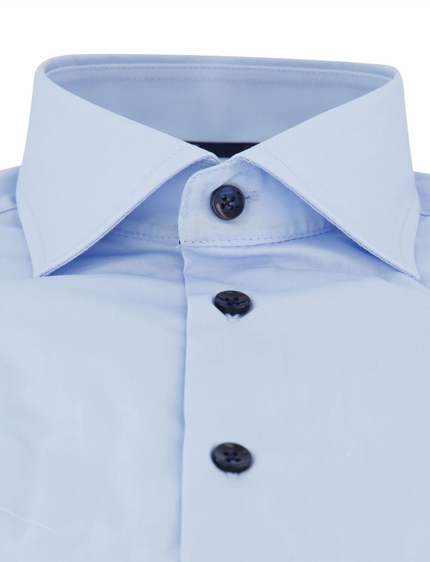 Ledub overhemd lichtblauw katoen modern fit