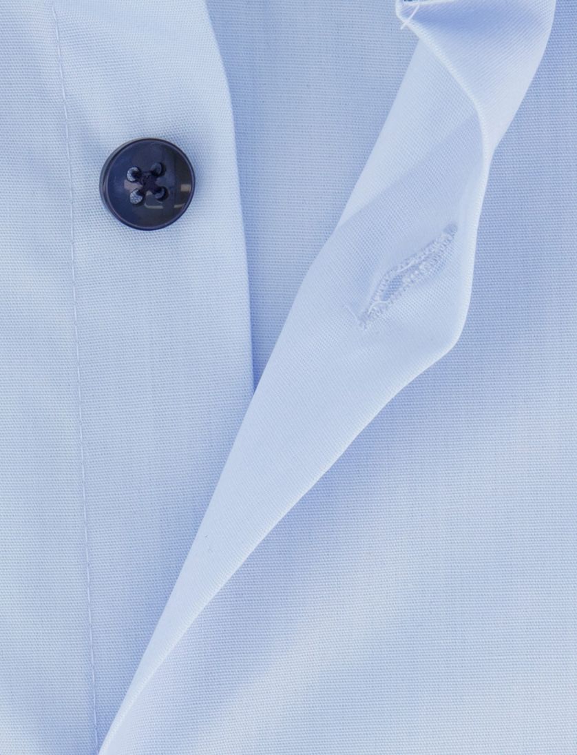 Ledub overhemd lichtblauw katoen modern fit