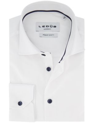 Ledub Ledub overhemd modern fit zwart effen