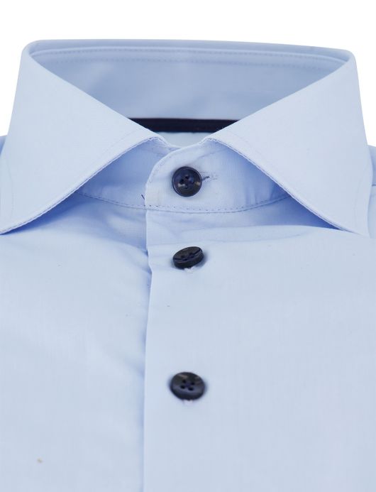 Ledub modern fit lichtblauw overhemd katoen