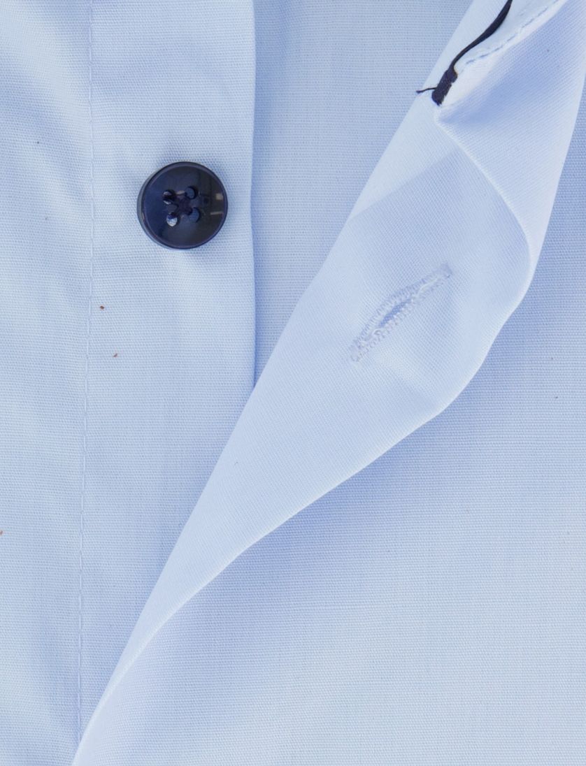 Ledub modern fit lichtblauw overhemd effen