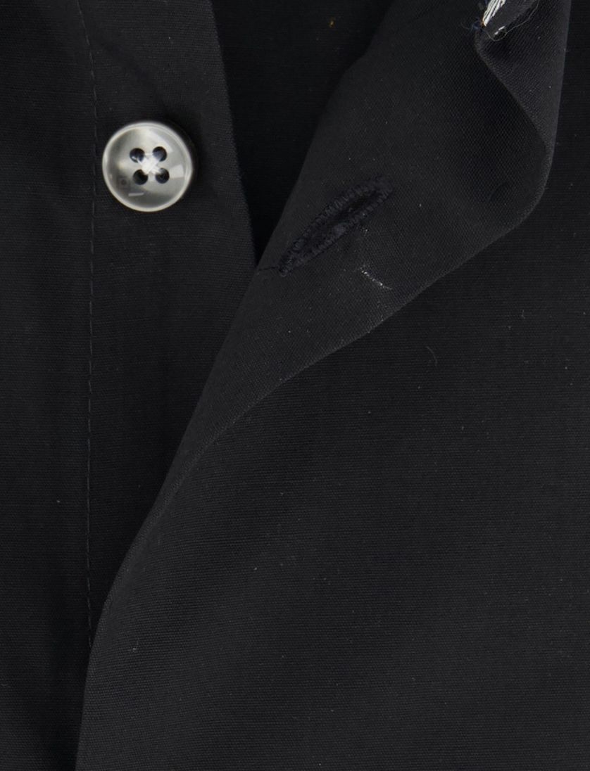 Ledub modern fit zwart overhemd katoen