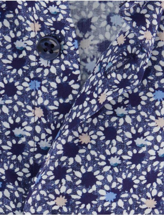 Ledûb overhemd ml 7 navy print