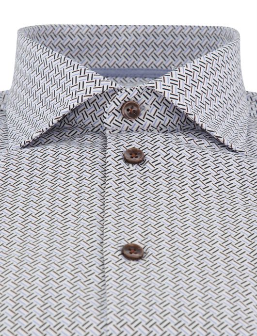 Ledub overhemd modern fit lichtblauw