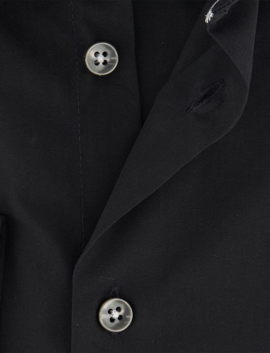 Ledub overhemd modern fit effen zwart