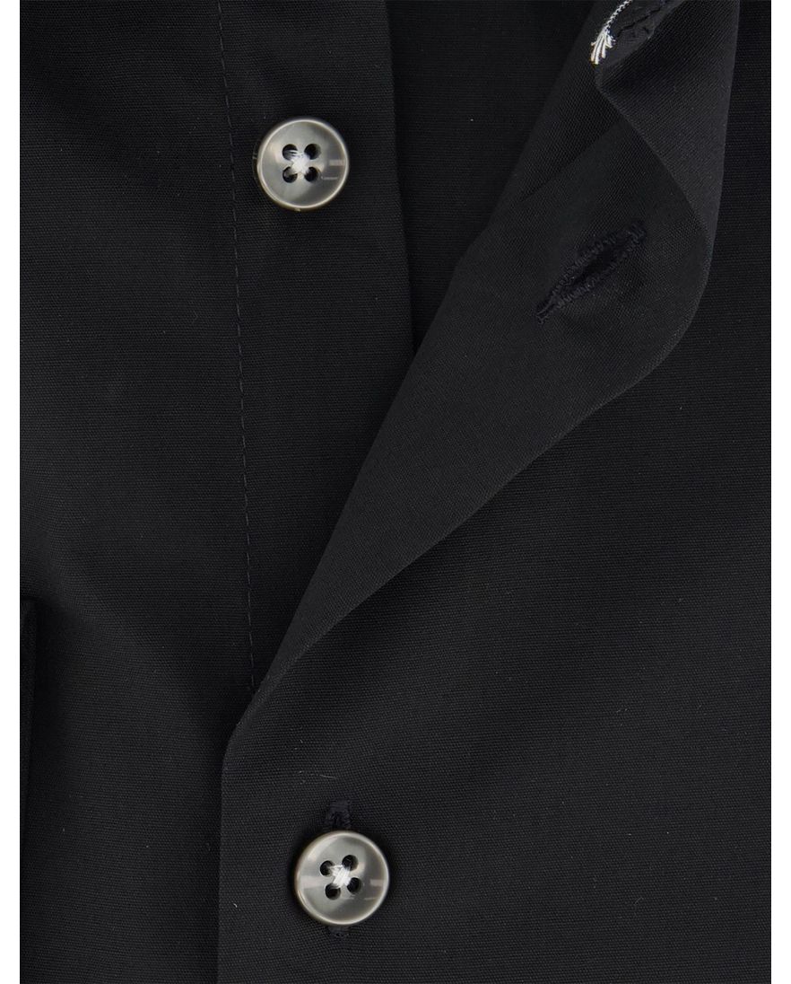 Ledub overhemd modern fit effen zwart