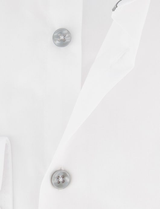 Ledub modern fit overhemd wit katoen