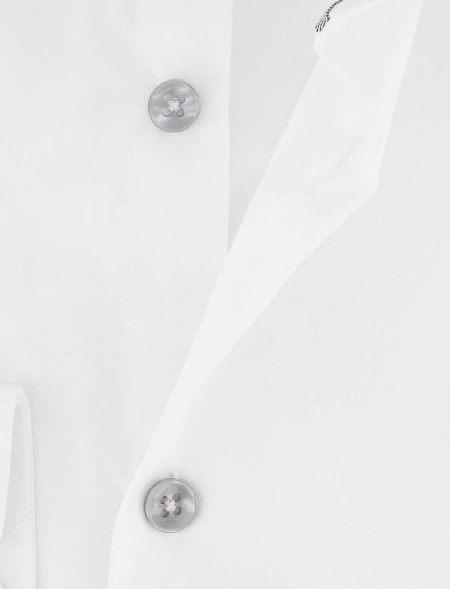 Ledub modern fit overhemd wit katoen