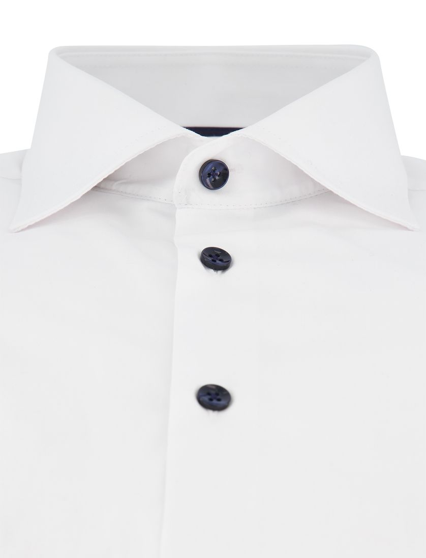 Ledub modern fit overhemd wit katoen