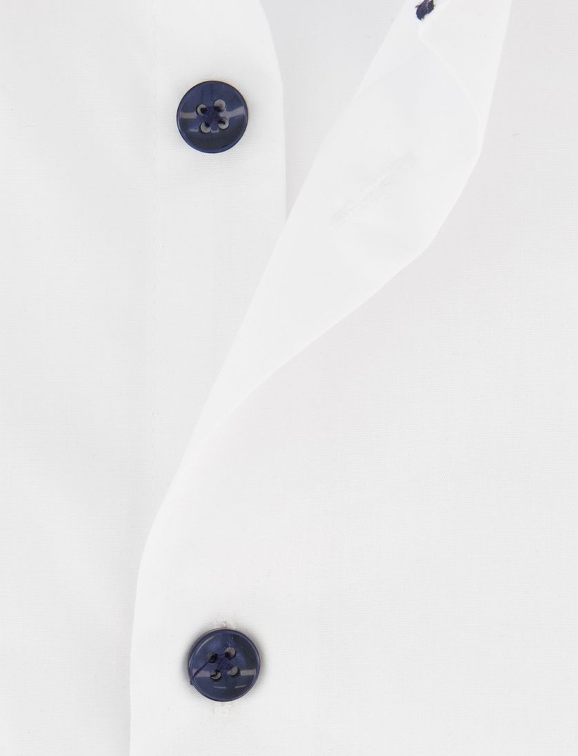 Ledub modern fit overhemd wit katoen