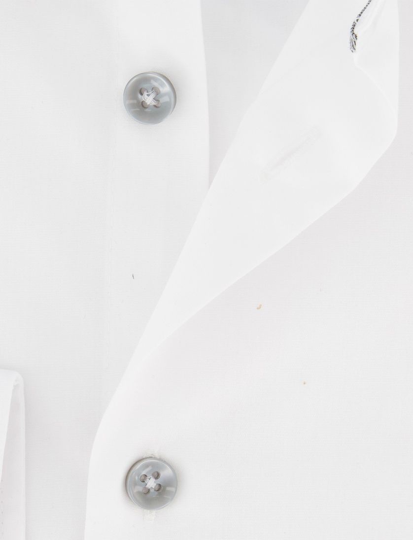 Ledub overhemd modern fit wit katoen
