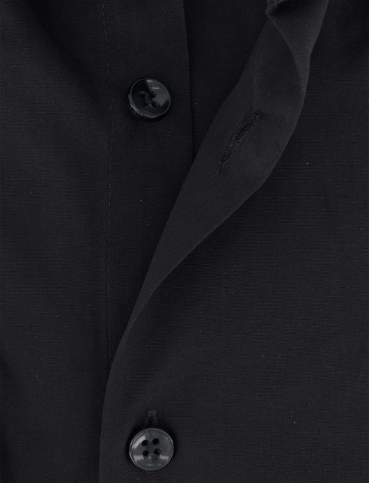 Ledub modern fit zwart overhemd katoen