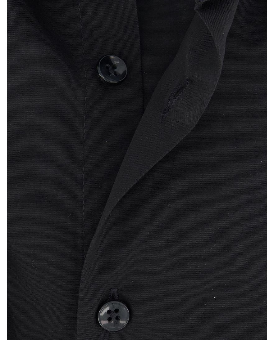 Ledub modern fit zwart overhemd katoen