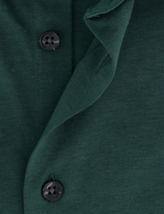Ledub overhemd modern fit groen katoen