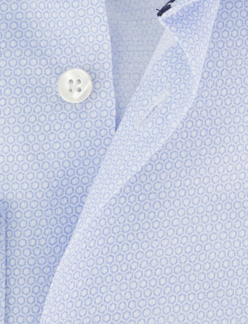 Lichtblauw John Miller overhemd ml 5 katoen