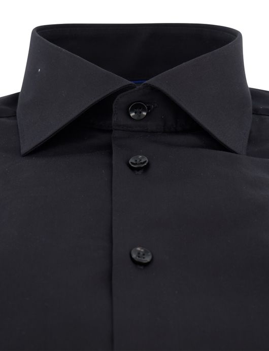 John Miller Tailored Fit overhemd ml 5 zwart