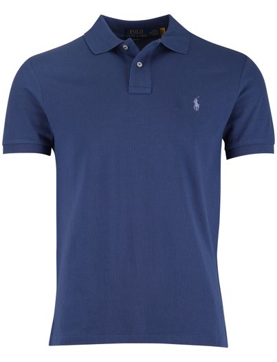 Polo Ralph Lauren Polo Ralph Lauren effen blauw poloshirt korte mouw