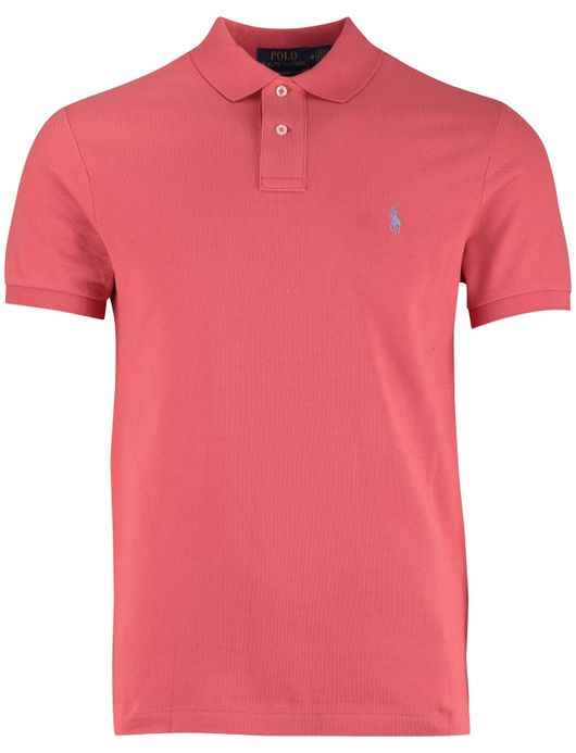 Polo Ralph Lauren poloshirt effen roze korte mouw
