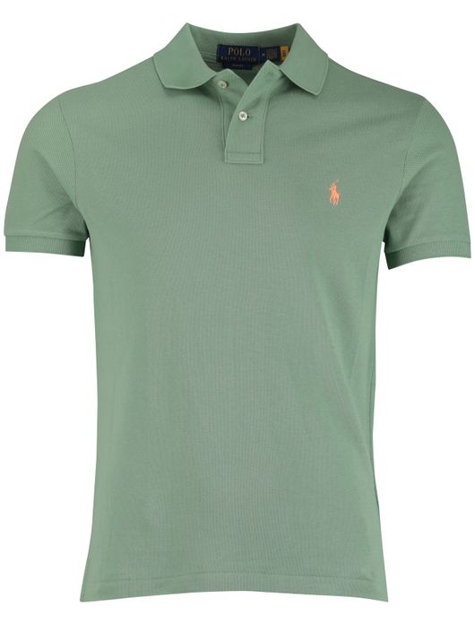 Polo Ralph Lauren groen effen poloshirt korte mouw