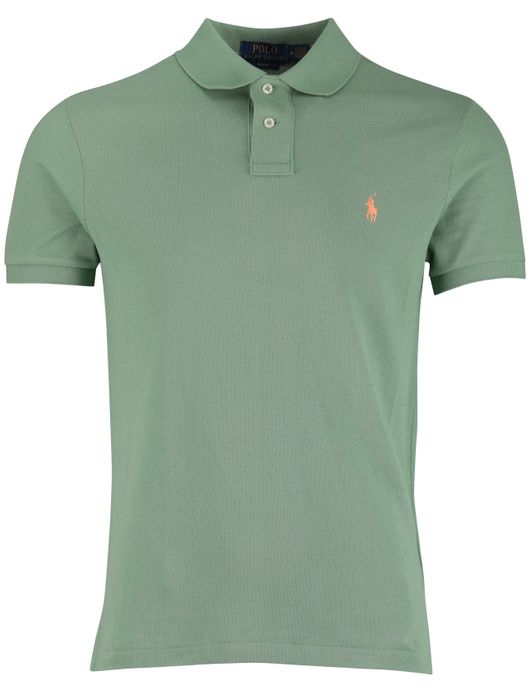 Polo Ralph Lauren effen groen poloshirt korte mouw
