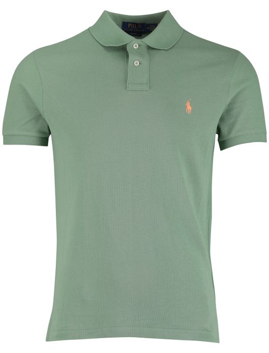 Polo Ralph Lauren groen effen poloshirt korte mouw