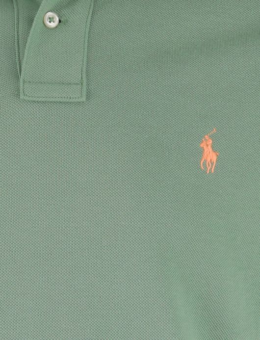 Polo Ralph Lauren groen effen poloshirt korte mouw