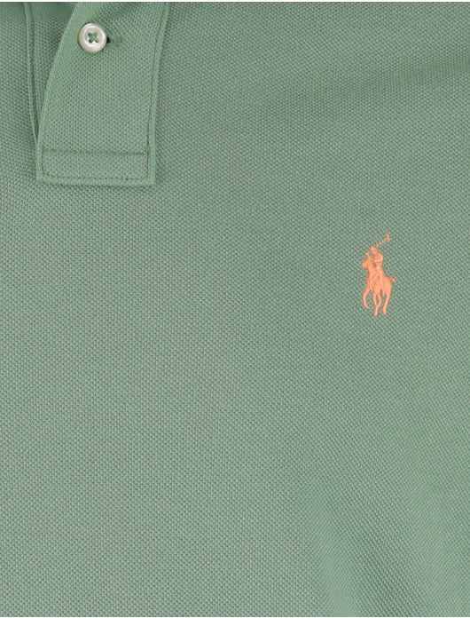 Polo Ralph Lauren groen effen poloshirt korte mouw
