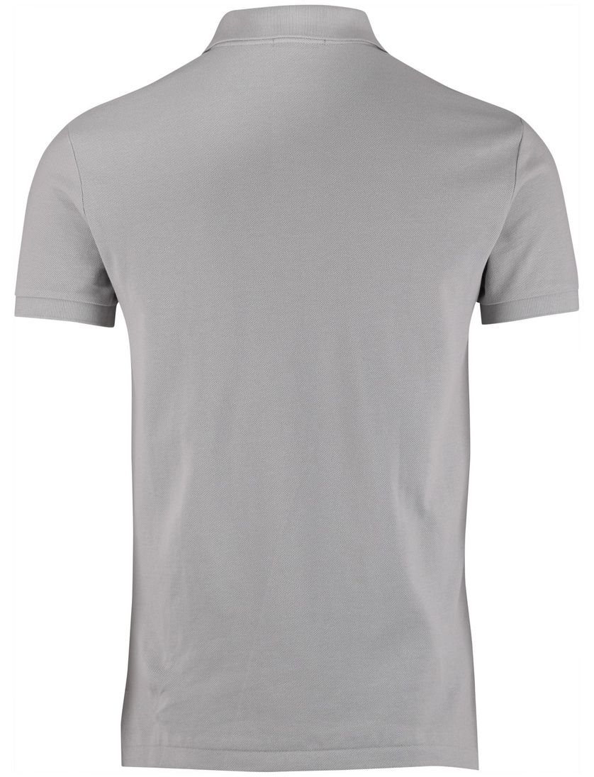 Polo Ralph Lauren slim fit poloshirt grijs effen