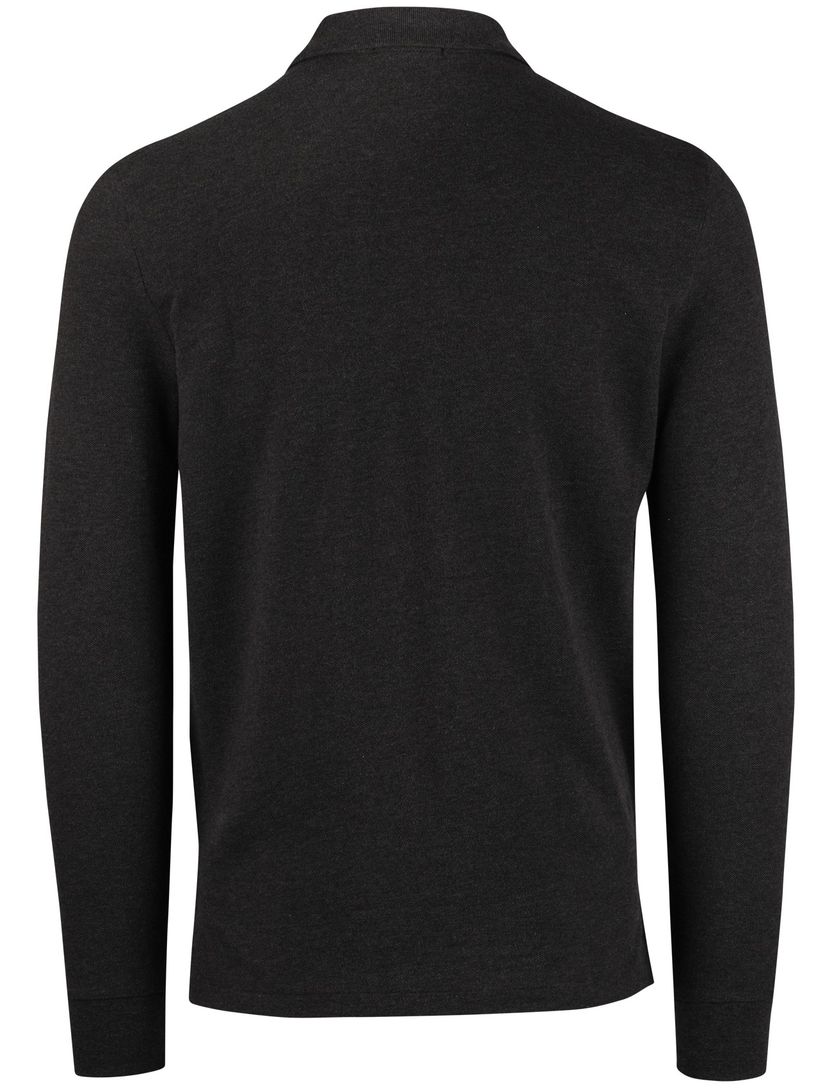 Polo Ralph Lauren effen grijs normale fit poloshirt