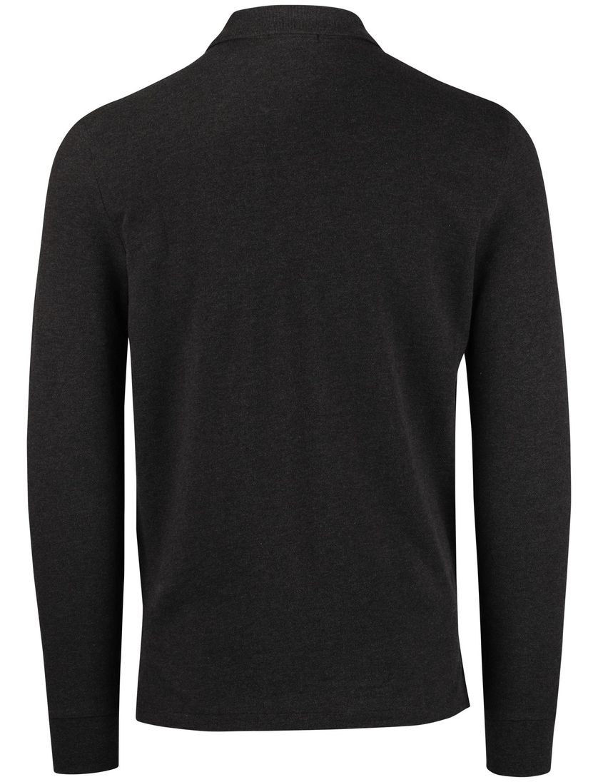 Polo Ralph Lauren effen grijs normale fit poloshirt