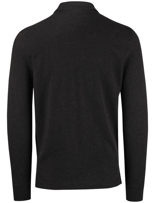 Polo Ralph Lauren grijs effen poloshirt normale fit