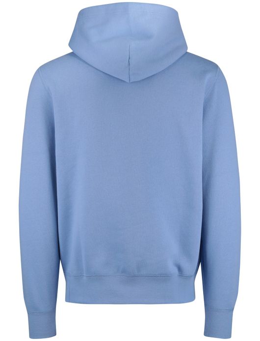 Polo Ralph Lauren hoodie effen blauw katoen normale fit