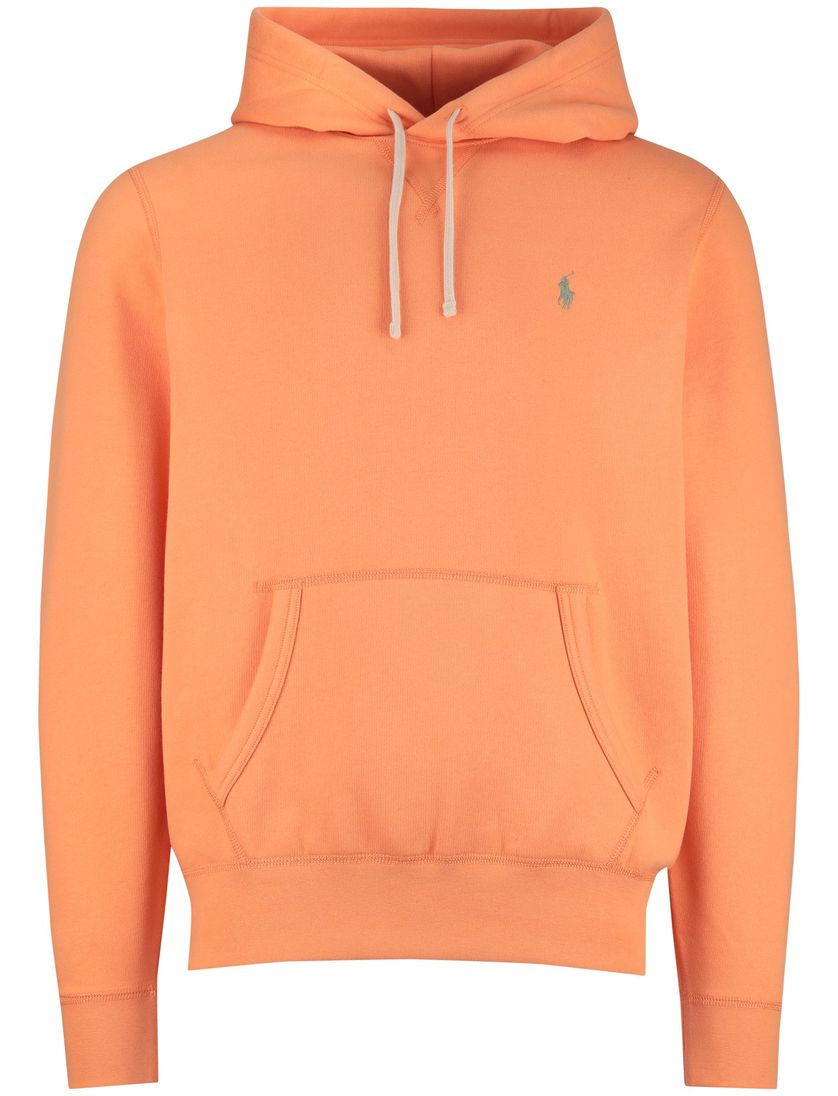 Polo Ralph Lauren normale fit hoodie effen oranje katoen