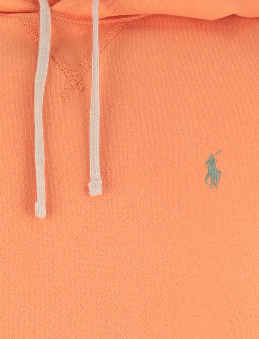 Polo Ralph Lauren normale fit hoodie effen oranje katoen