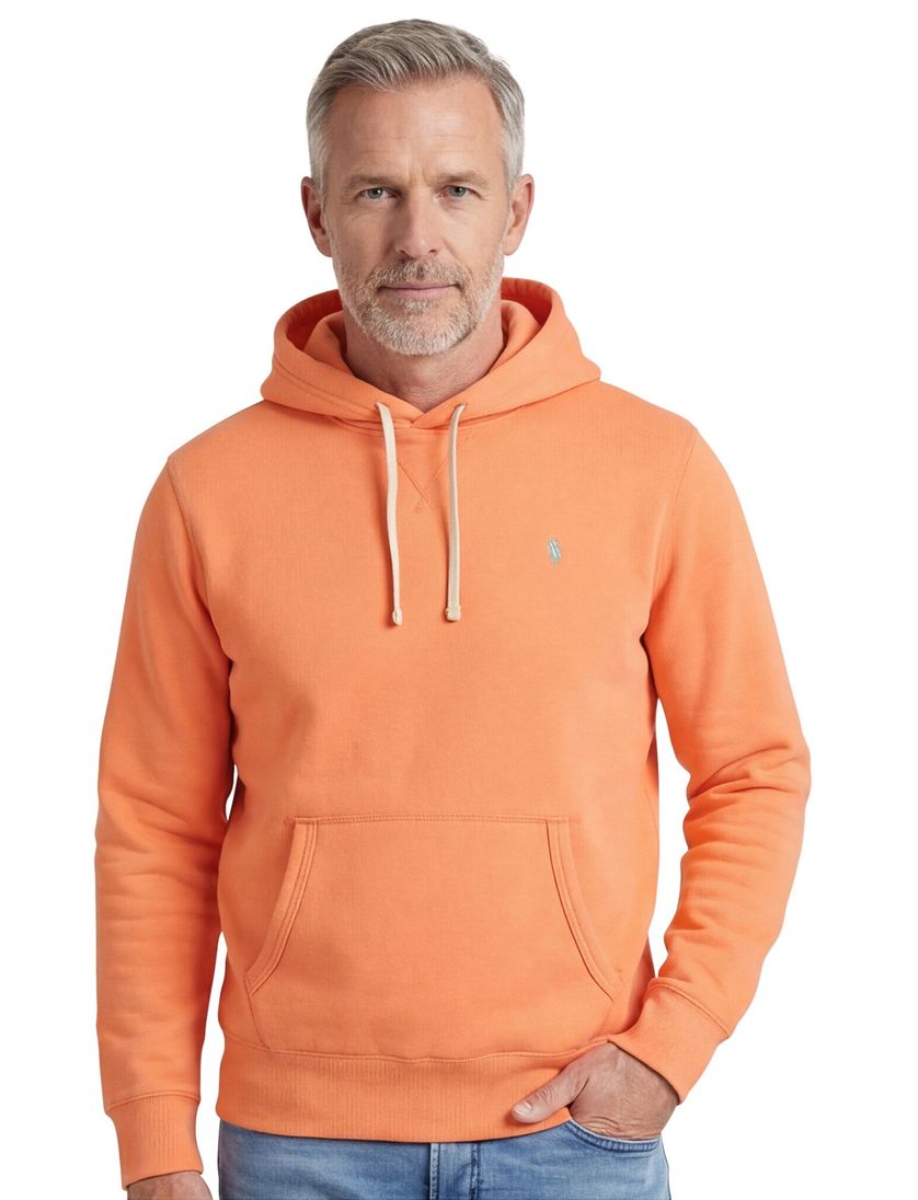 Polo Ralph Lauren normale fit hoodie effen oranje katoen
