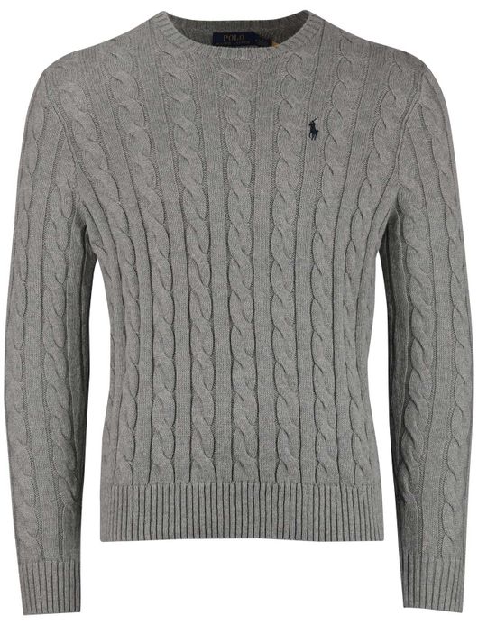 Polo Ralph Lauren trui effen grijs normale fit