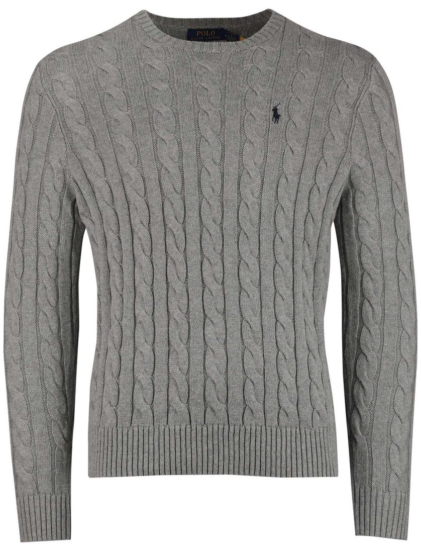 Polo Ralph Lauren trui normale fit effen grijs