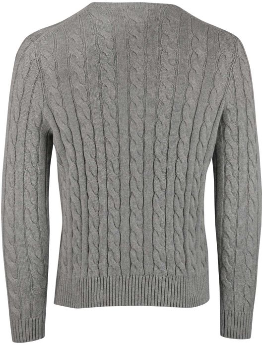 Polo Ralph Lauren trui effen grijs normale fit