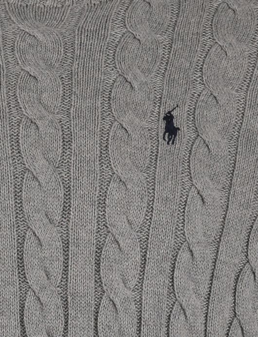 Polo Ralph Lauren trui effen grijs normale fit