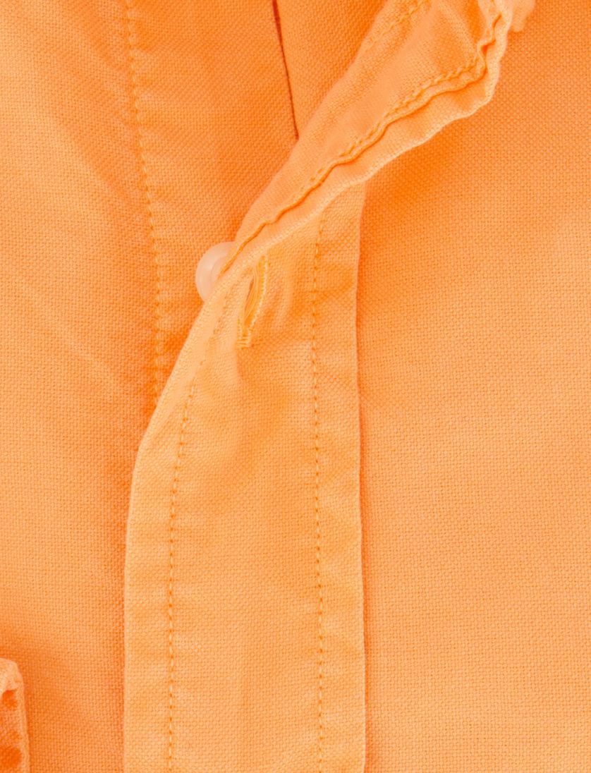 Oranje Polo Ralph Lauren overhemd Custom Fit kaatoen