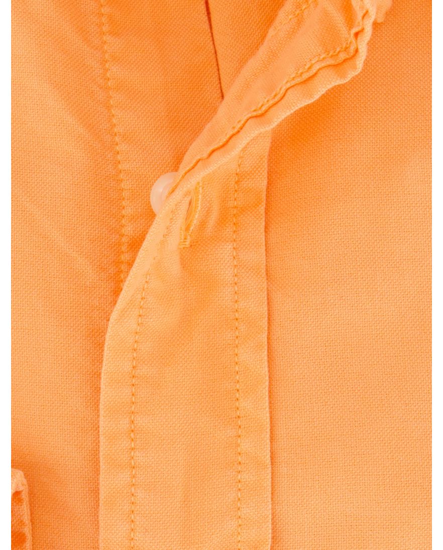 Overhemd Polo Ralph Lauren Custom Fit oranje button-down boord