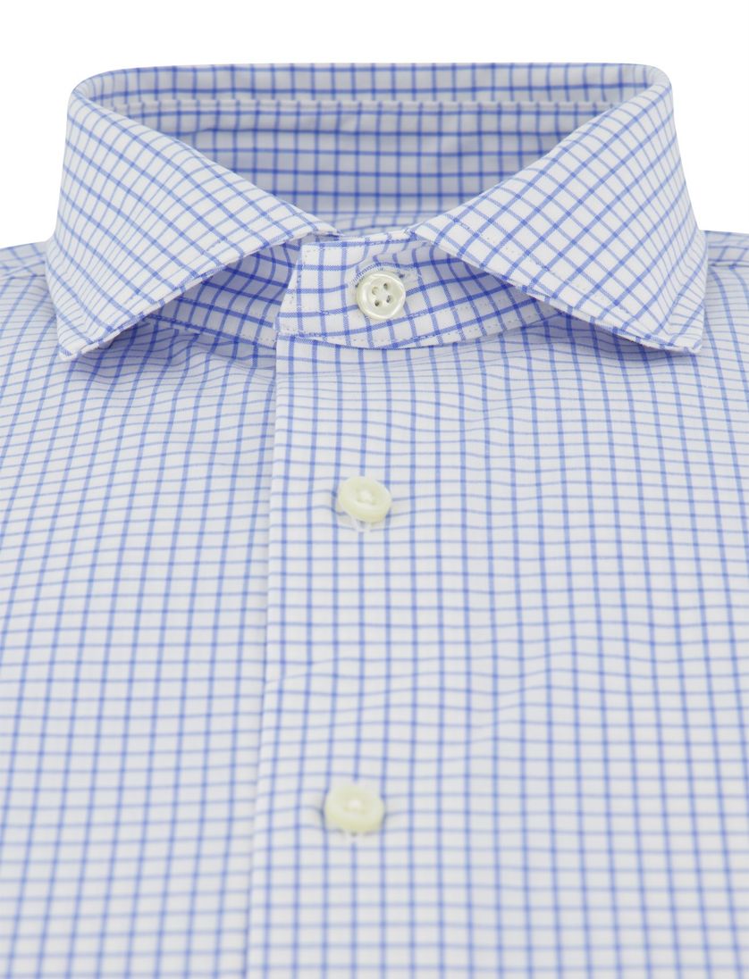 Overhemd Polo Ralph Lauren Custom Fit Blauw wit geruit katoen