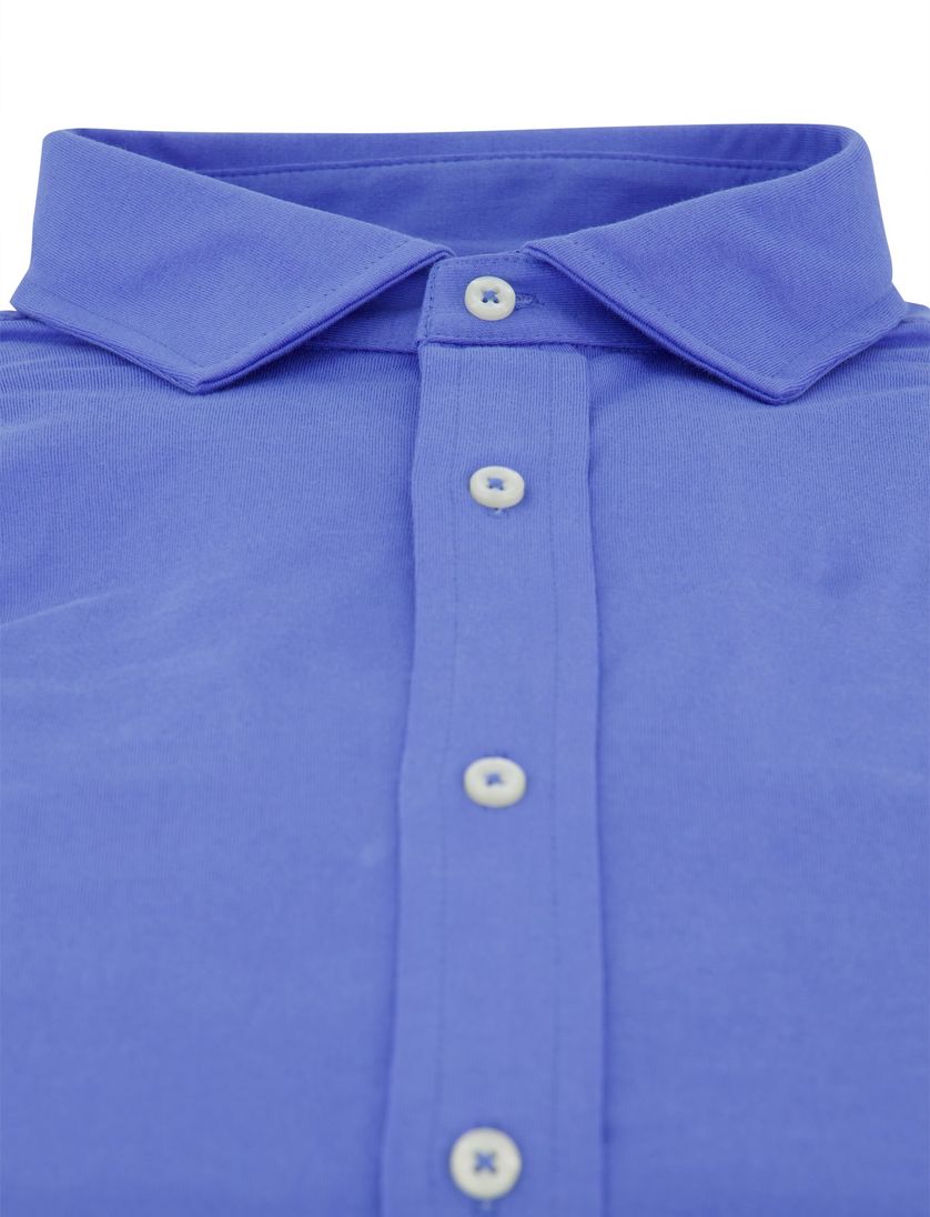 Overhemd Polo Ralph Lauren Blauw effen katoen witte knoop