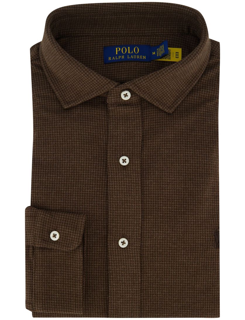 Overhemd Polo Ralph Lauren Bruin geprint katoen witte knoop