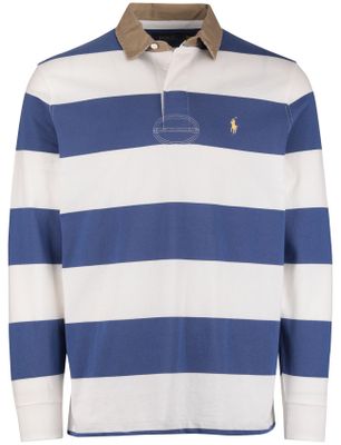 Polo Ralph Lauren Polo Ralph Lauren poloshirt katoen wit blauw gestreept