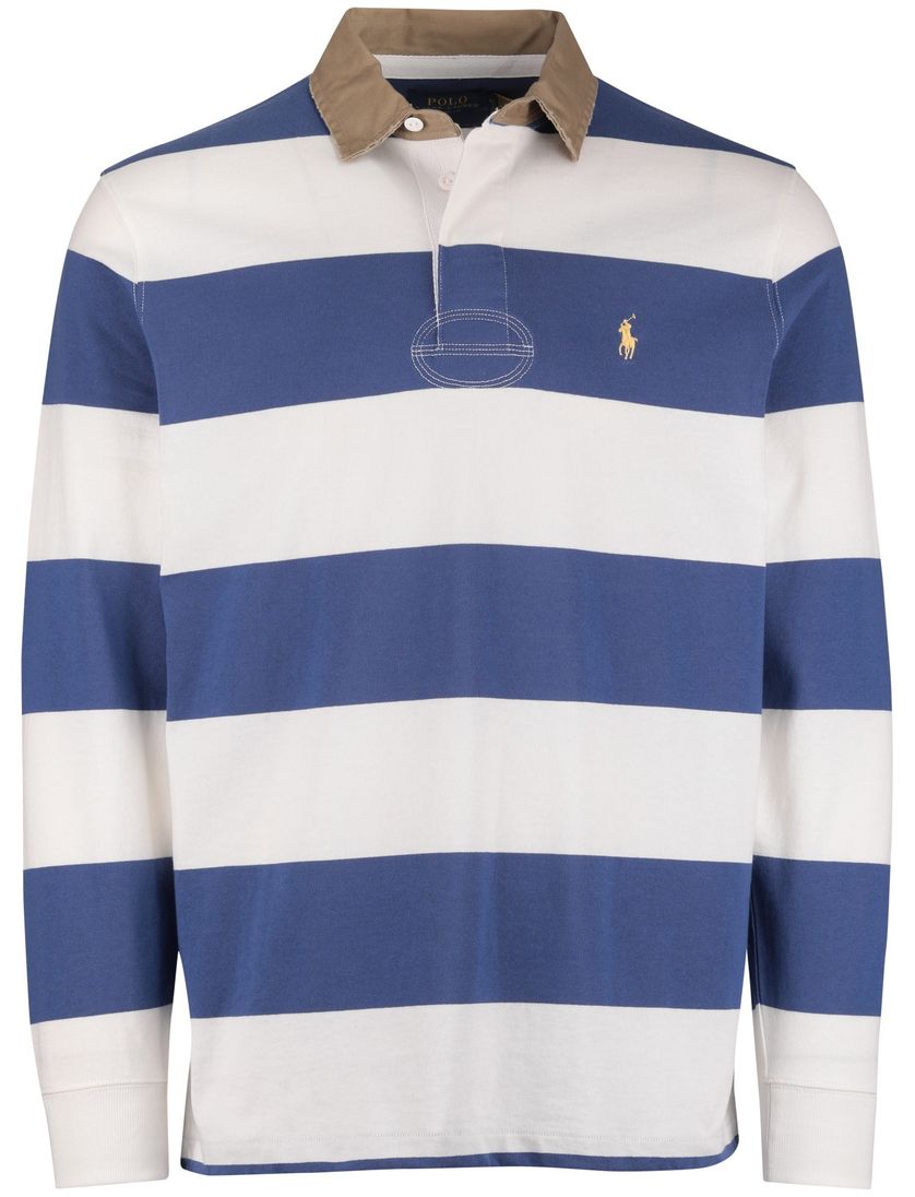 Polo Ralph Lauren poloshirt katoen wit blauw gestreept