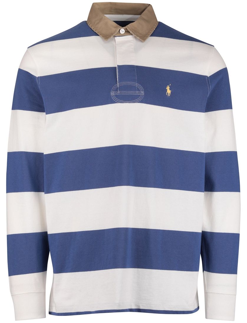 Polo Ralph Lauren poloshirt katoen wit blauw gestreept