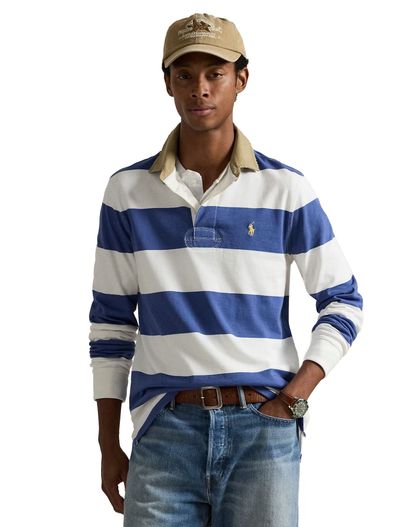 Polo Ralph Lauren Polo Ralph Lauren poloshirt wit blauw gestreept katoen