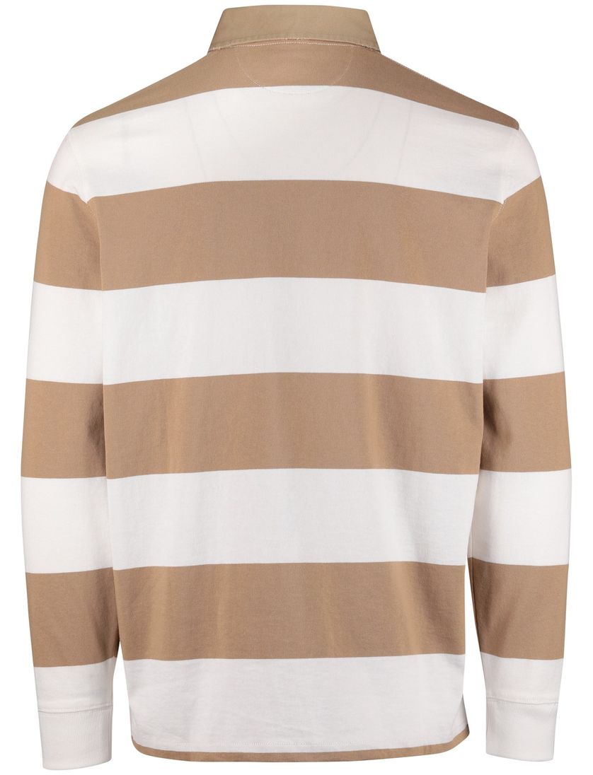 Polo Ralph Lauren poloshirt wit bruin gestreept katoen